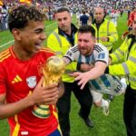 Spanyol-Argentina di menangkan oleh Spanyol 1:0 di sekitar menit 34:03 menit di cetak oleh spanyol.